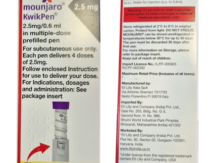 mounjaro Kwikpen 2.5 mg/ 0.6 ml multiple dose prefilled pen